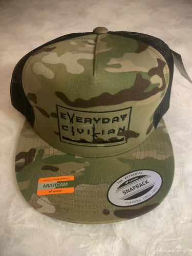 EveryDayCivilian Flex Fit Snapback Multicam Hat