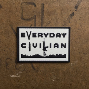 EveryDayCivilian PVC Patch White(Glow) & Black