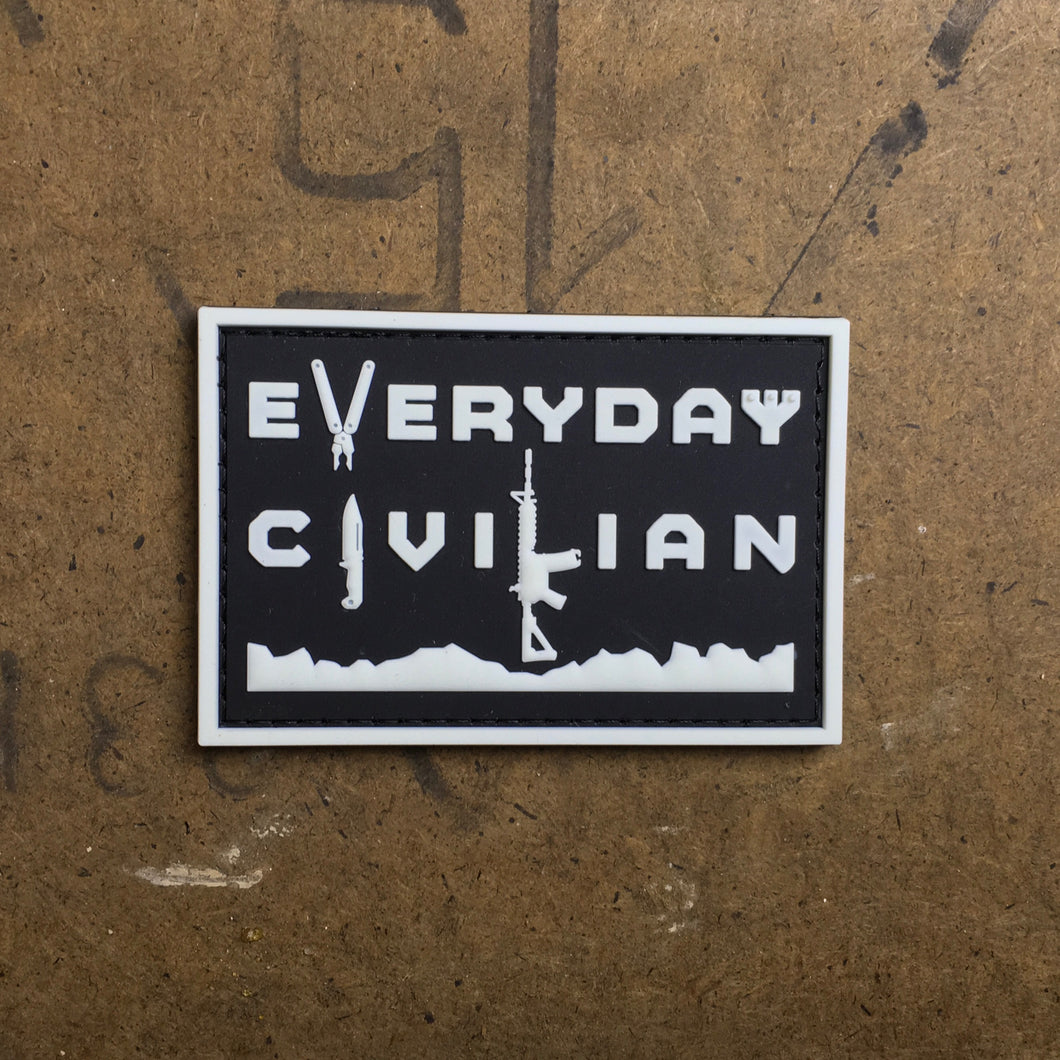 EveryDayCivilian PVC Patch Black & White