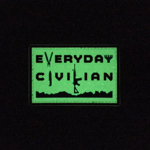 EveryDayCivilian PVC Patch Red, White(Glow), & Blue